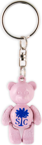 Key Ring PINK Teddy Bear SC South Carolina