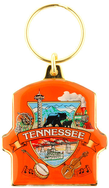 Key Ring Brass Plaque Tennessee