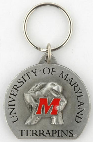 Key Ring Pewter University of Maryland
