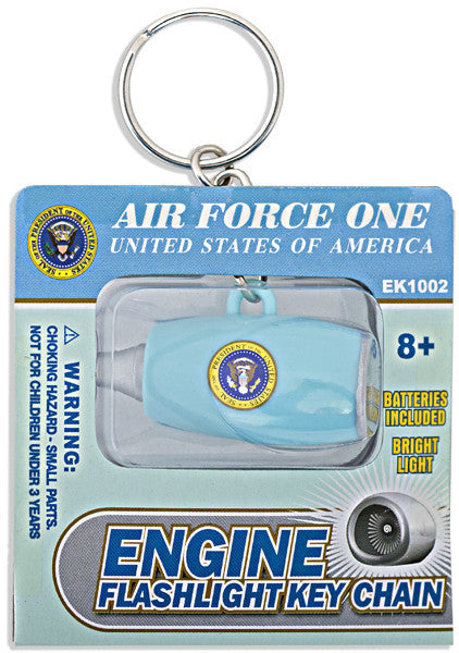 Key Ring Flashlight Jet Engine Air Force One