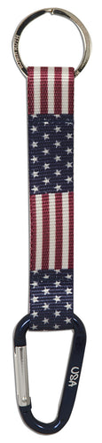 Key Ring Navy Clip USA Flag