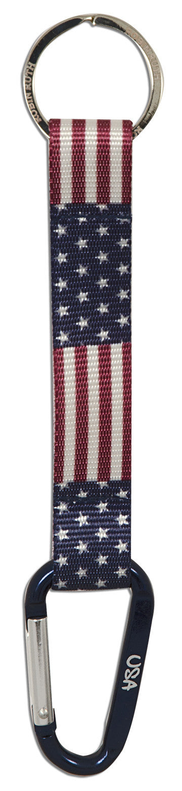 Key Ring Navy Clip USA Flag