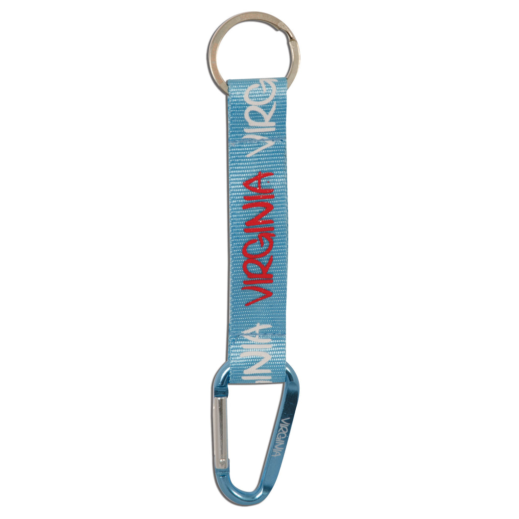 Key Ring Clip Virginia All Around AquaWhiteRed