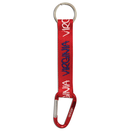 Key Ring Clip Virginia All Around RedWhiteBlue