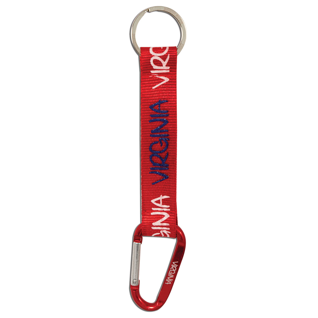 Key Ring Clip Virginia All Around RedWhiteBlue