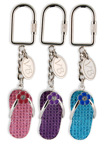 Key Ring Stained Glass Flip Flop VB