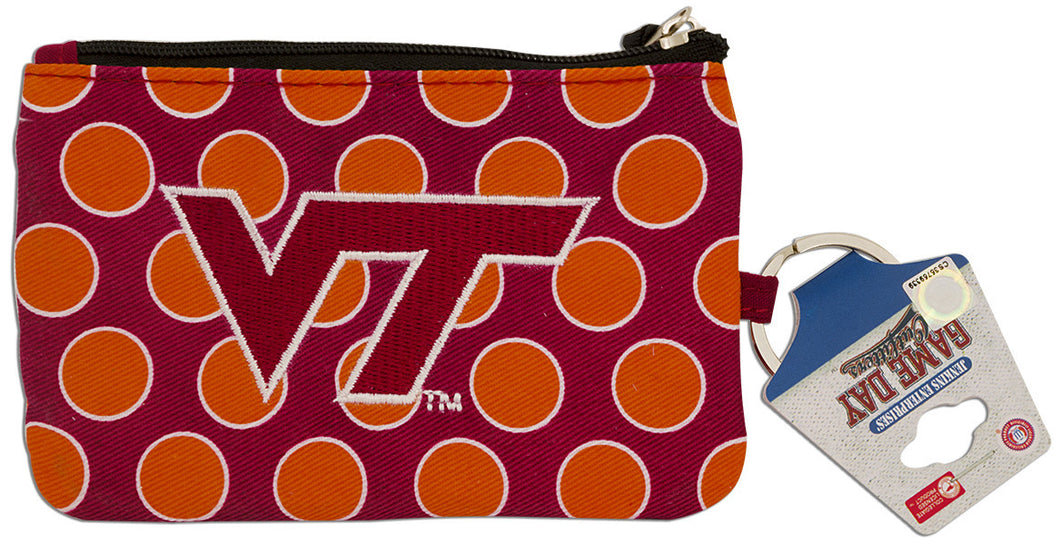 Key Ring Coin Purse Virginia Tech