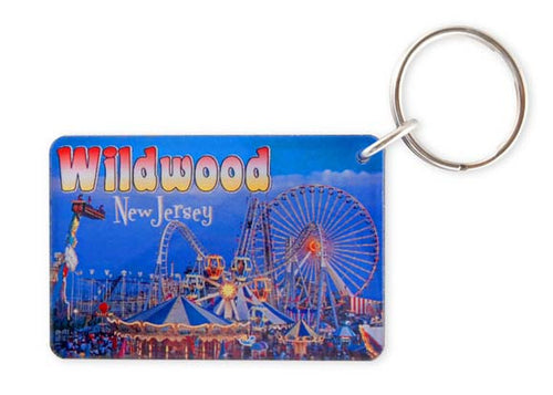 Key Ring Thick Lucite Wildwood Rides