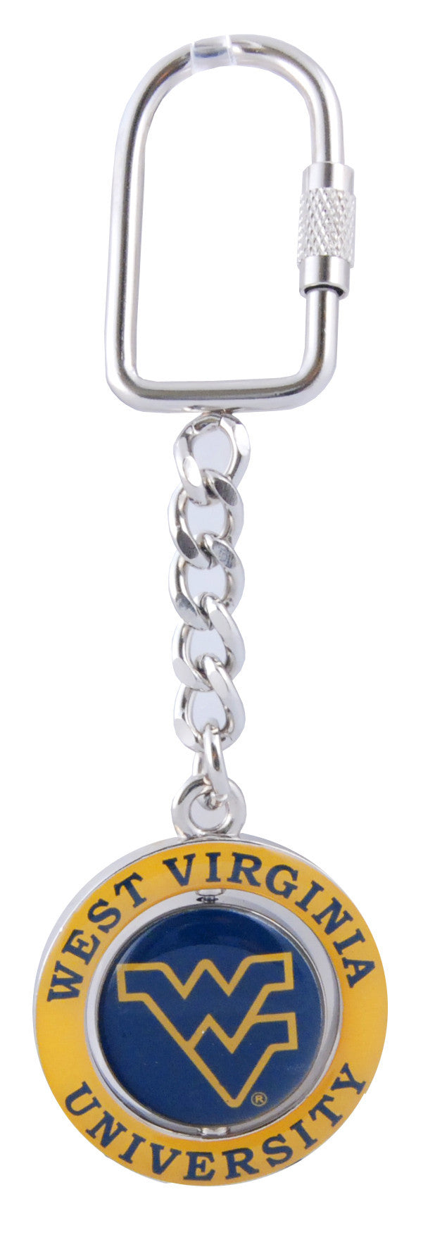 Key Ring Rotator Oval West Virginia University