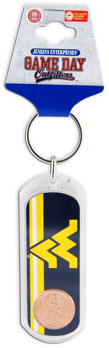 Key Ring Lucky Penny West Virginia University