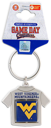 Key Ring T-Shirt Spinner West Virginia University