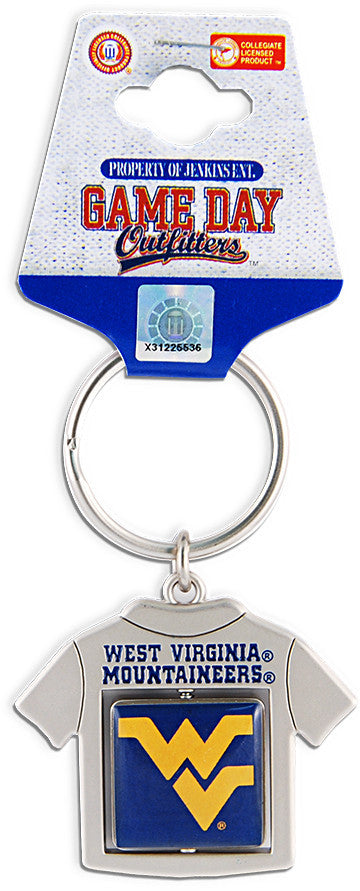 Key Ring T-Shirt Spinner West Virginia University