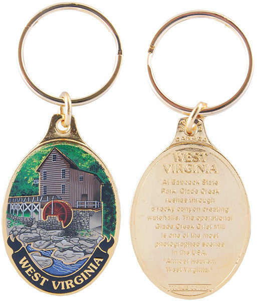 Key Ring Color-Filled West Virginia Mill