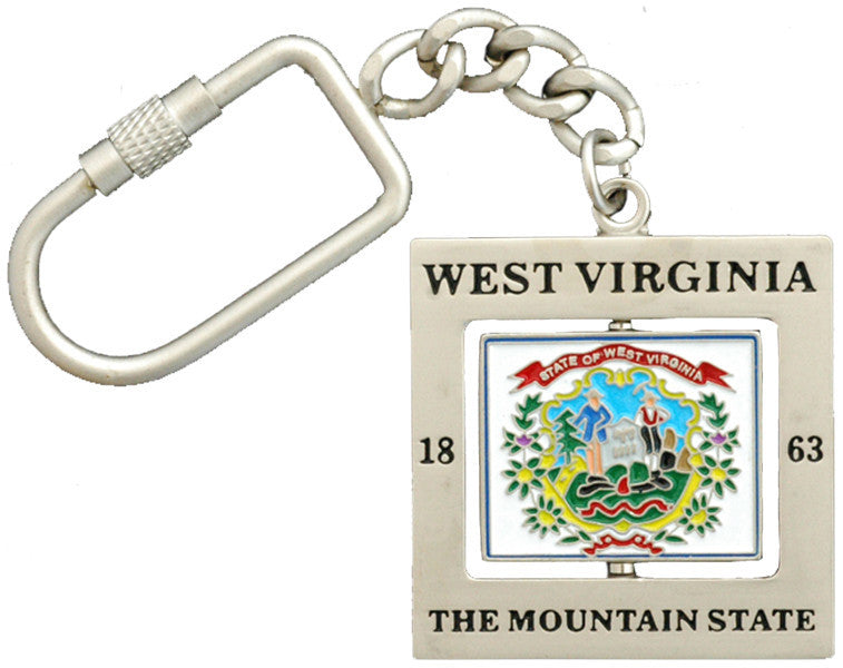 Key Ring Rotator West VA Flag