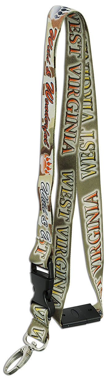 Key Ring Lanyard Camo West Virginia