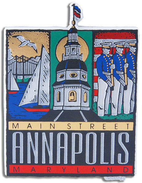 Rubber Magnet Large Annapolis Main St.