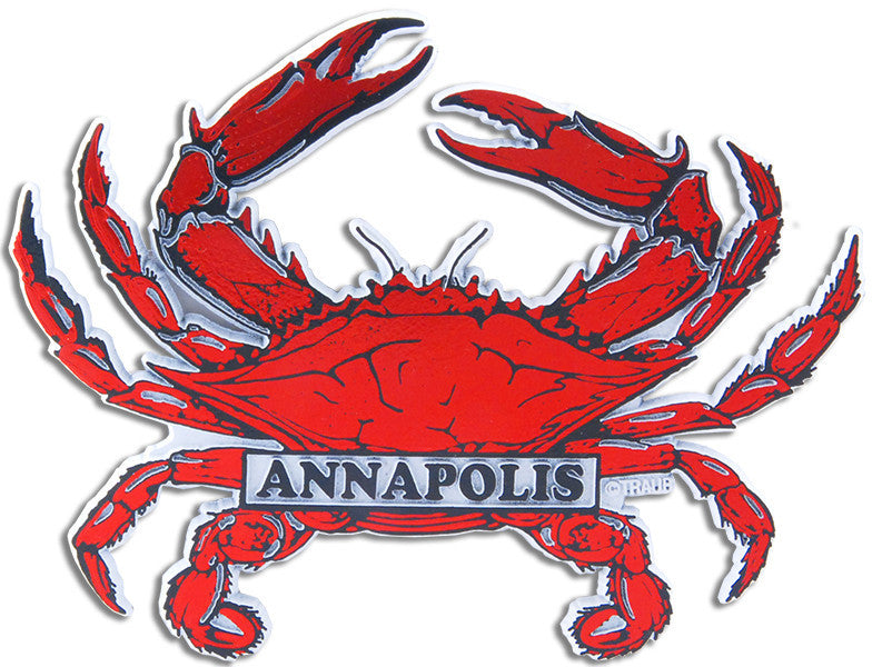 Rubber Magnet Large Annapolis Red Crab