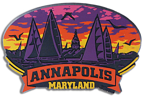 Rubber Magnet Large Annapolis Sunset