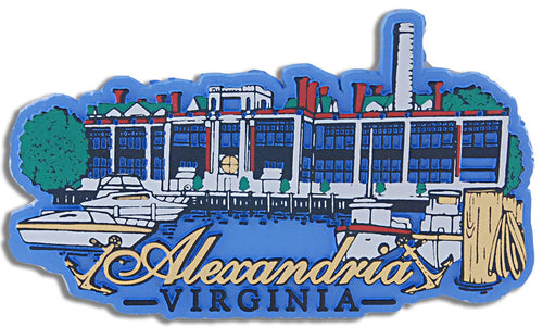 Rubber Magnet Large Alexandria VA Water View
