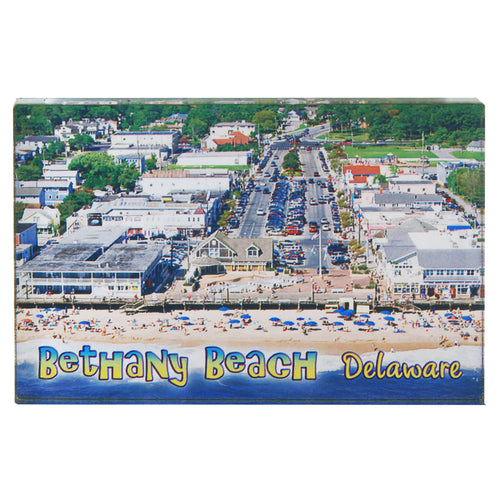 Magnet Thick Lucite Bethany Aerial Beach