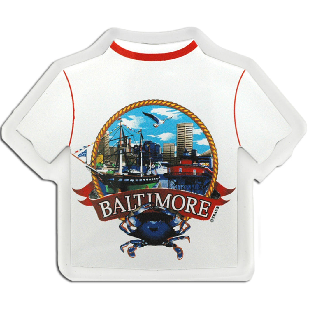 Magnet Lucite T-Shirt Baltimore Harbor