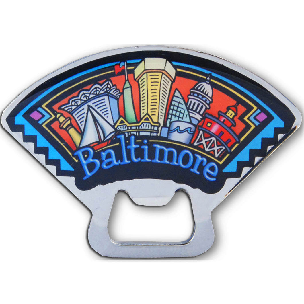 Magnet Bottle Opener Baltimore Panorama