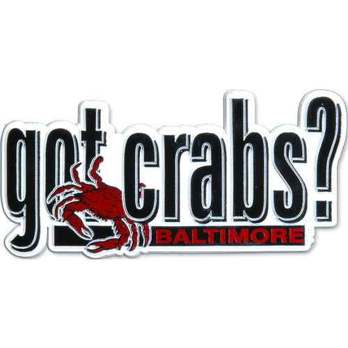 Rubber Magnet Large Baltimore Got Crabs