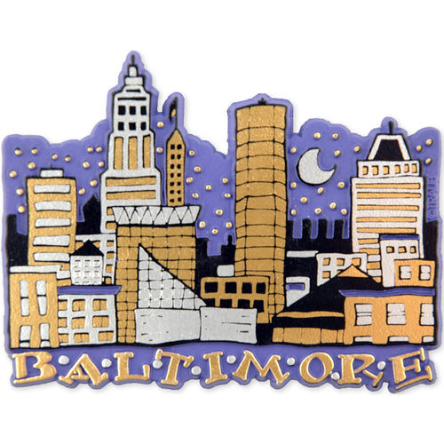 Rubber Magnet Large Baltimore Wacky