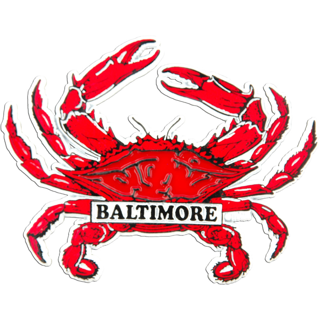 Rubber Magnet Large Baltimore Red Crab