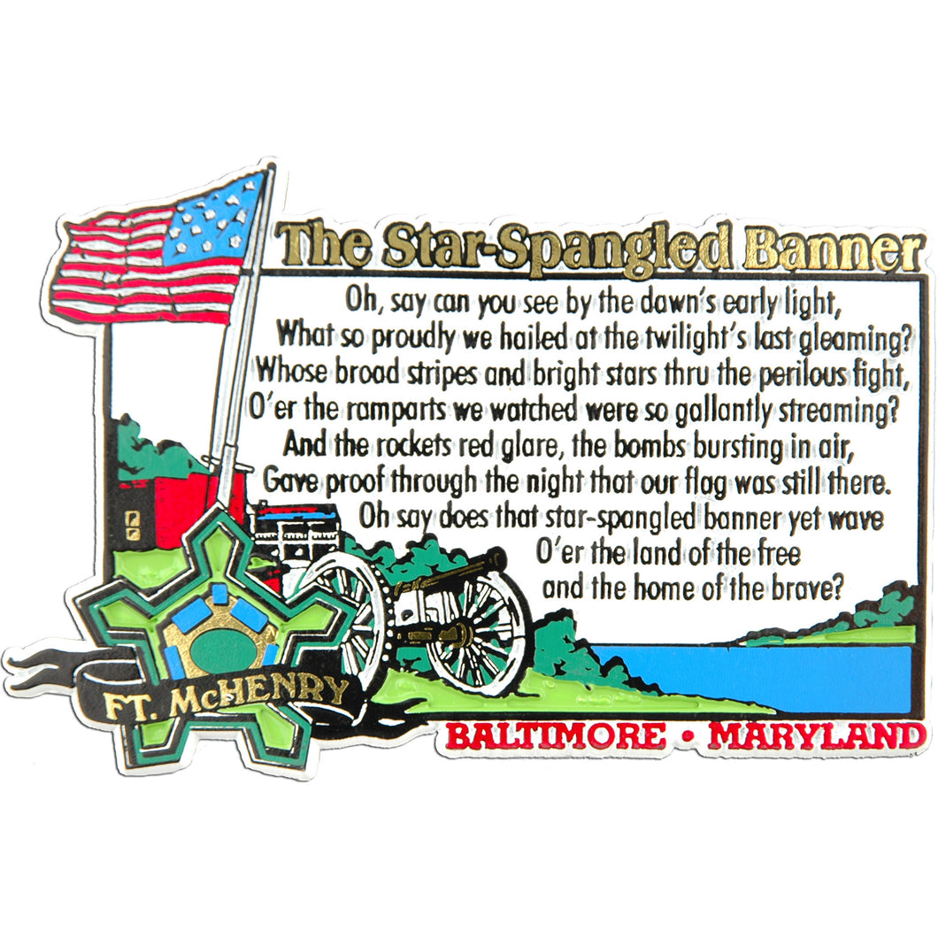 Magnet Jumbo Rubber Baltimore Fort McHenry