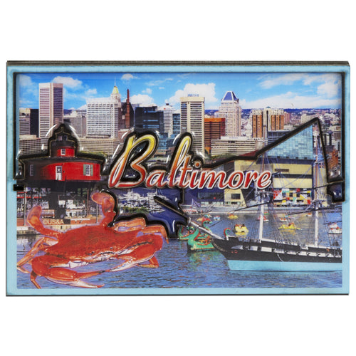 Magnet - Dual Level Epoxy - Baltimore Photo Montage