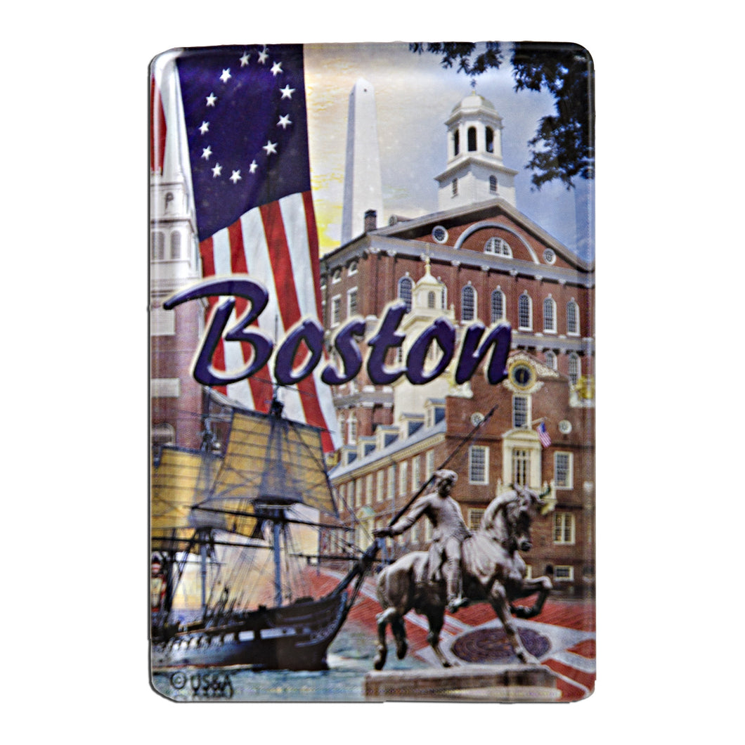 Magnet Thick Lucite Boston Photos