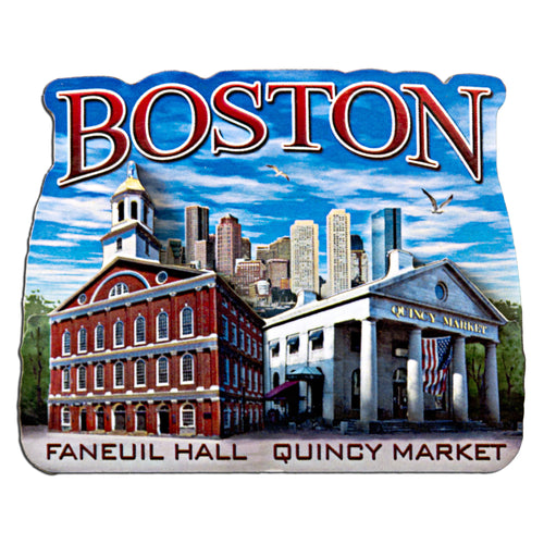 Magnet Wood Montage Boston Quincy Market