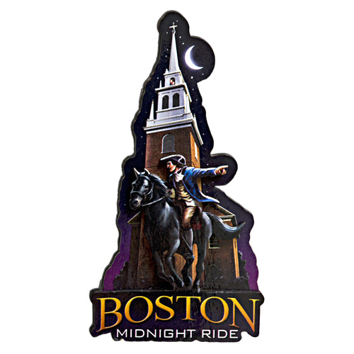 Magnet Wood Montage Boston Midnight Ride
