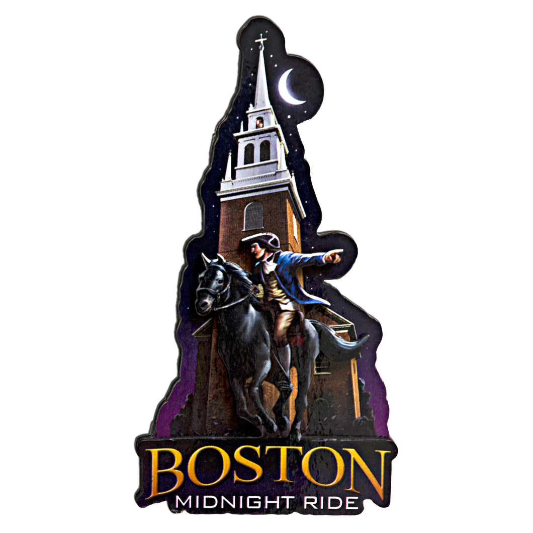 Magnet Wood Montage Boston Midnight Ride