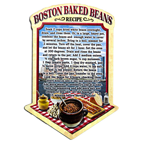 Magnet Large Artwood Boston Baked Beans