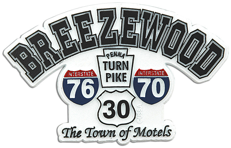 Rubber Magnet Large Breezewood Interstate