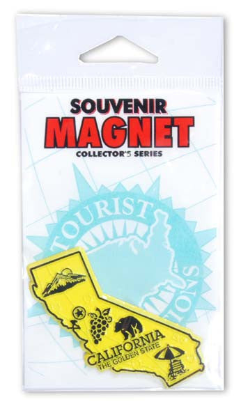 Magnet- Small Rubber Polybag California