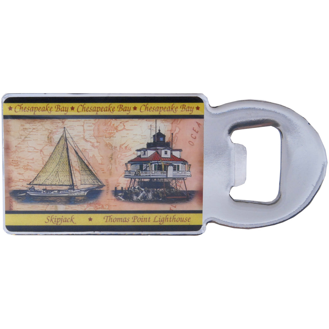 Magnet Bottle Opener Chesapeake Bay Parchment