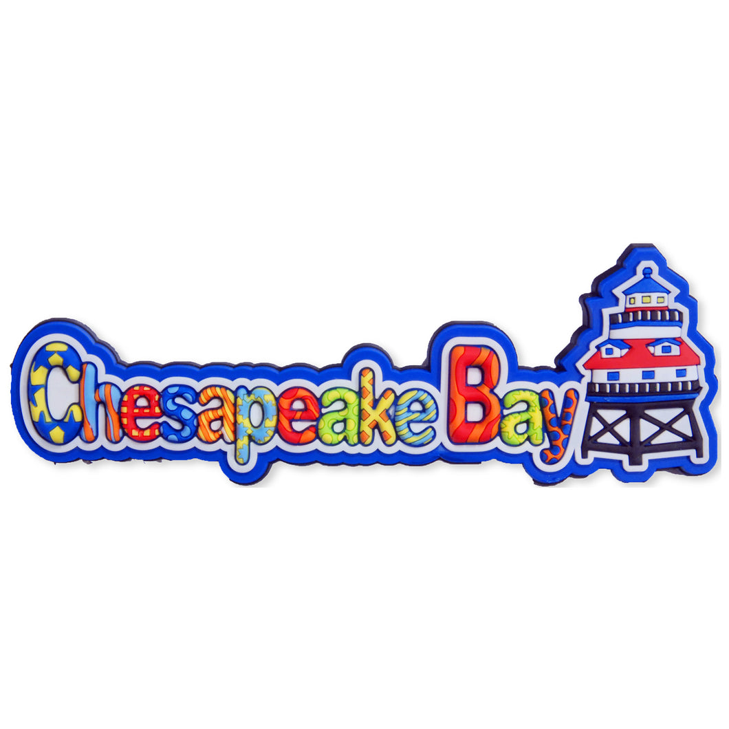 Magnet Raised Word Chesapeake Bay