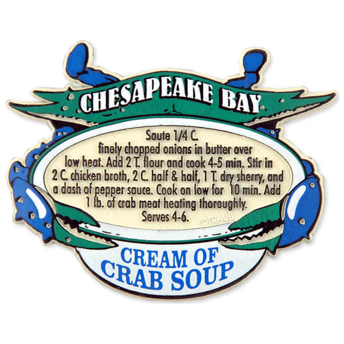 Rubber Magnet Large Chesapeake Cream of Crab