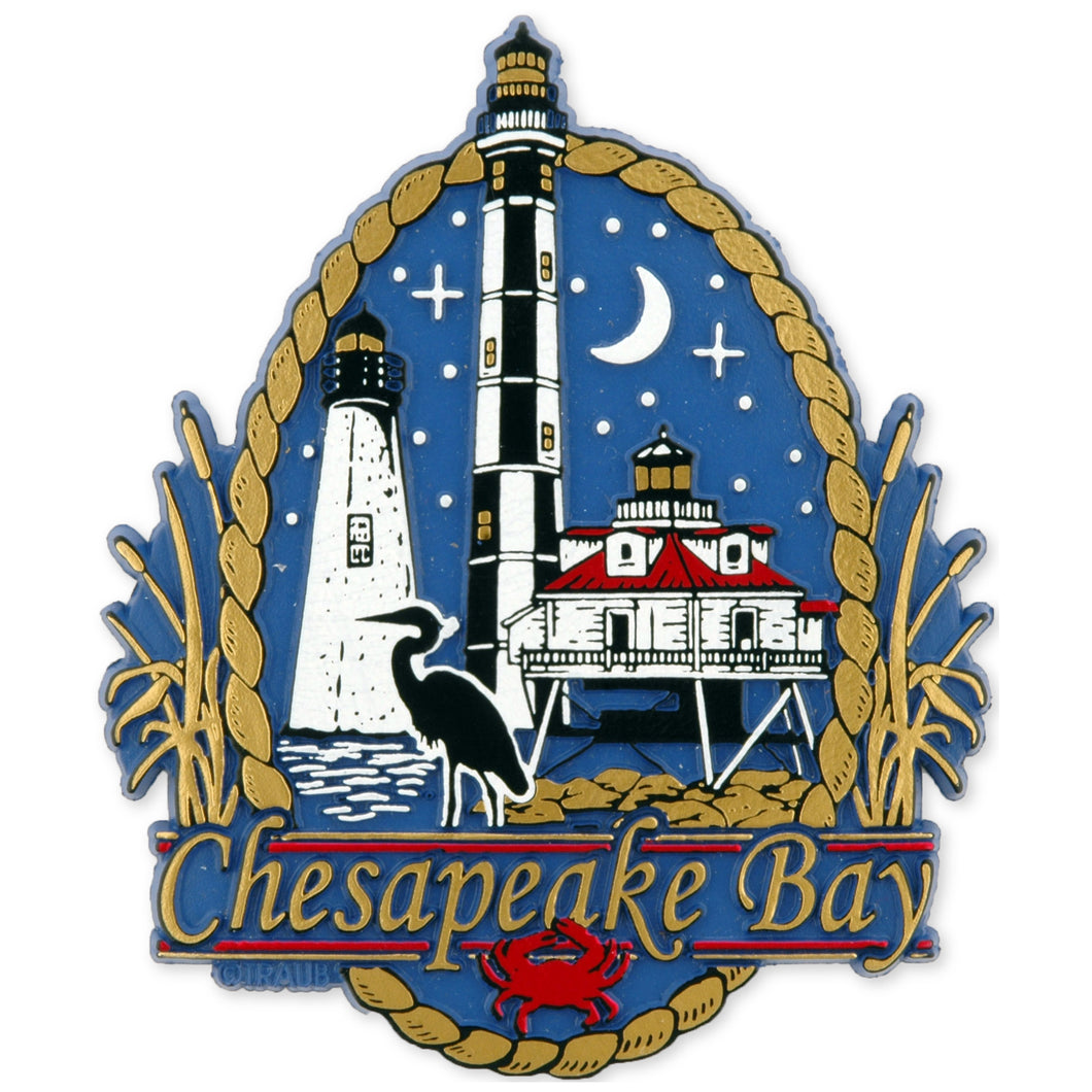 Rubber Magnet Large Chesapeake Bay Night