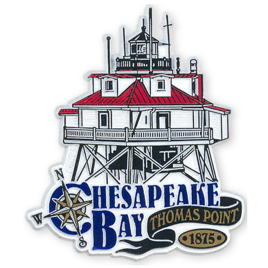 Rubber Magnet Large Thomas Point Light