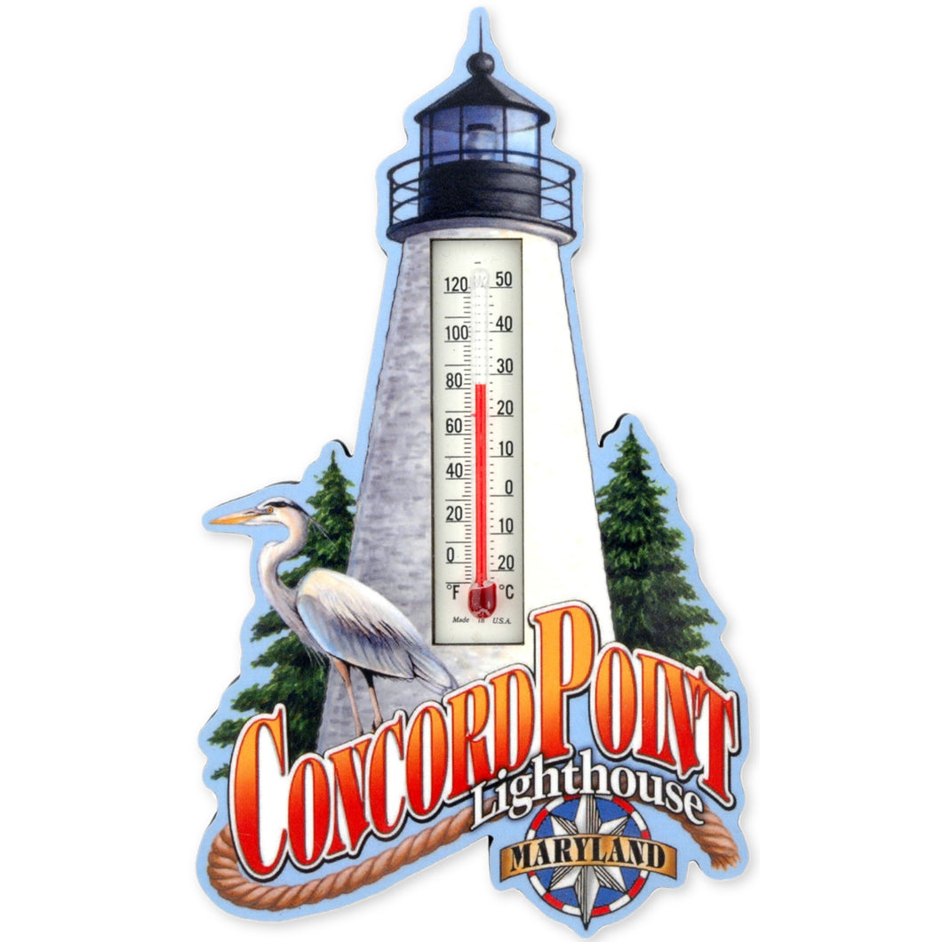 Magnet Wood Thermometer Concord Point Lighthouse