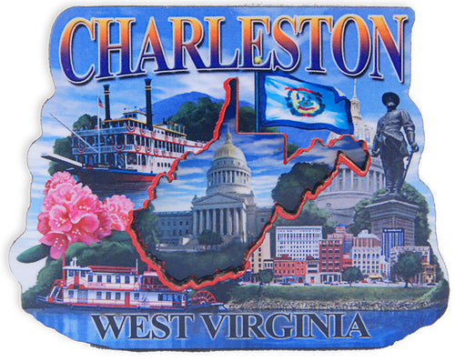 Magnet Wood Montage Charleston West Virginia