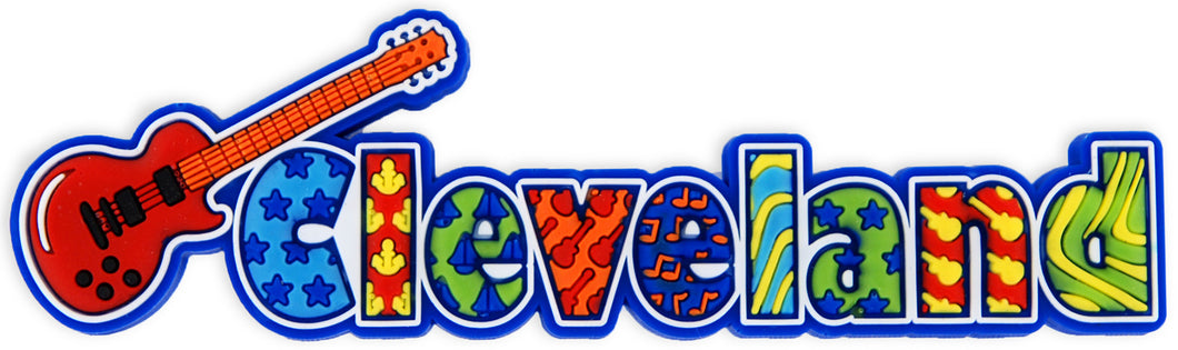 Magnet Raised Word Cleveland