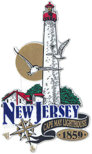 Rubber Magnet Large Cape May Lighthouse 1859