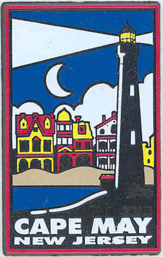 Rubber Magnet Large Cape May DecoPoster Design
