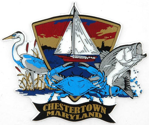 Magnet Jumbo Rubber Chestertown Bay Scene