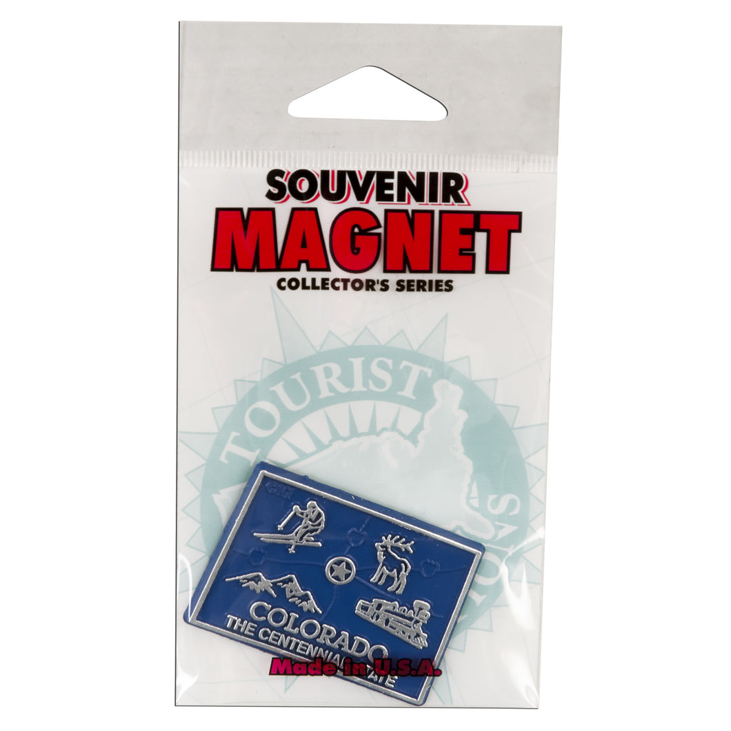 Magnet- Small Rubber Polybag Colorado